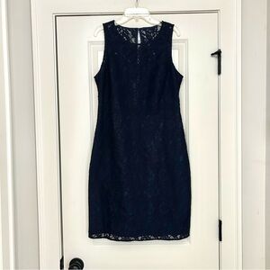 🆕 NWOT 🆕 Size 8 J. Crew Navy Blue Lace Dress 💙